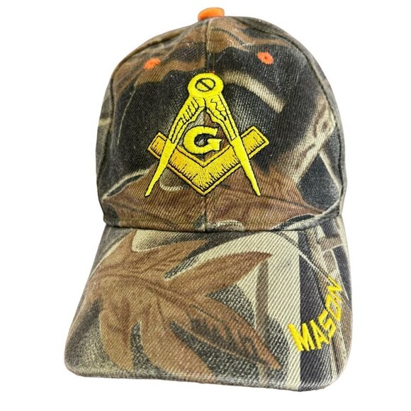 NWOT Masons Baseball Cap Hat Camo Embroidered Logo Unbranded - Picture 2 of 6
